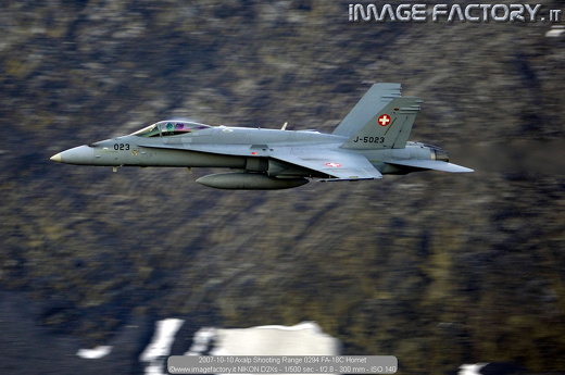 2007-10-10 Axalp Shooting Range 0294 FA-18C Hornet